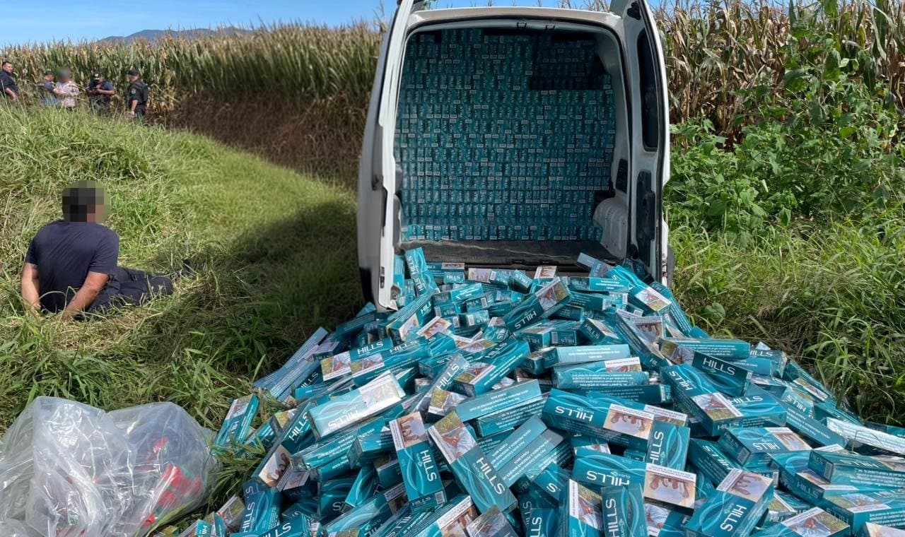 Golpe al contrabando: secuestran cigarrillo ilegal por más de 250 millones de pesos, 7 vehículos y 810 kilos de hojas de coca 