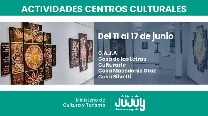 La agenda semanal de los centros culturales con actividades gratuitas del 11 al 17 de junio