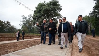 Carlos Sadir supervisó obras de infraestructura urbana en Fraile Pintado