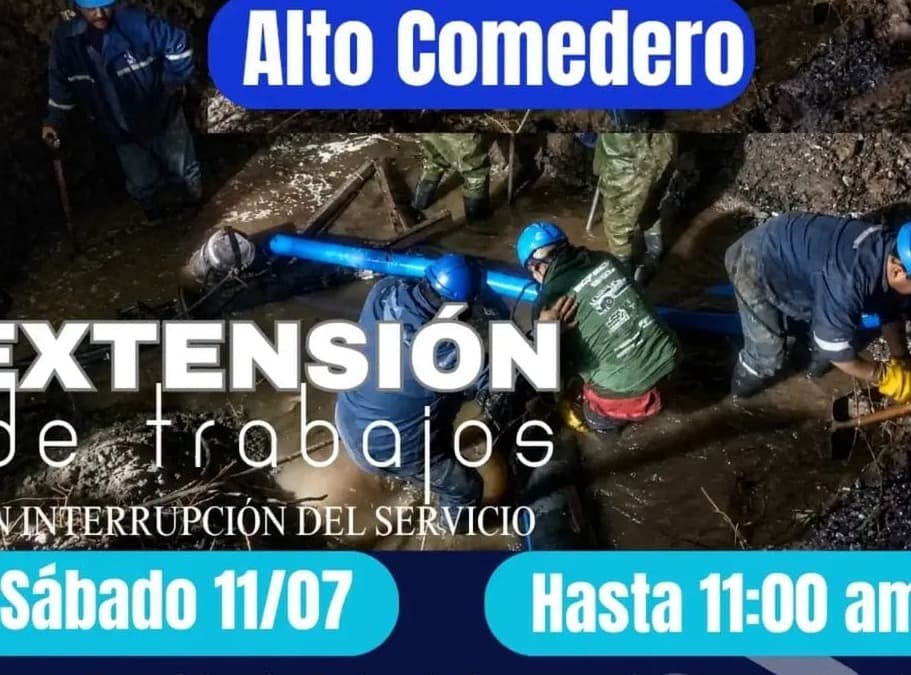 Se normaliza el normal suministro de agua potable en Alto Comedero 