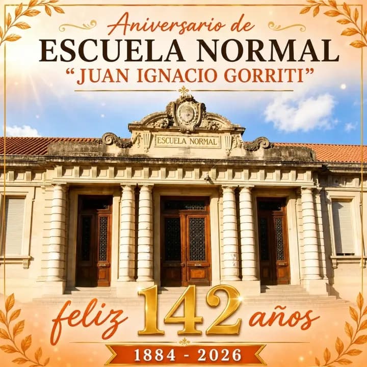 𝟭𝟰𝟮º 𝗮𝗻𝗶𝘃𝗲𝗿𝘀𝗮𝗿𝗶𝗼 de la 𝗘𝘀𝗰𝘂𝗲𝗹𝗮 𝗡𝗼𝗿𝗺𝗮𝗹  "J𝘂𝗮𝗻 𝗜𝗴𝗻𝗮𝗰𝗶𝗼 𝗚𝗼𝗿𝗿𝗶𝘁𝗶"