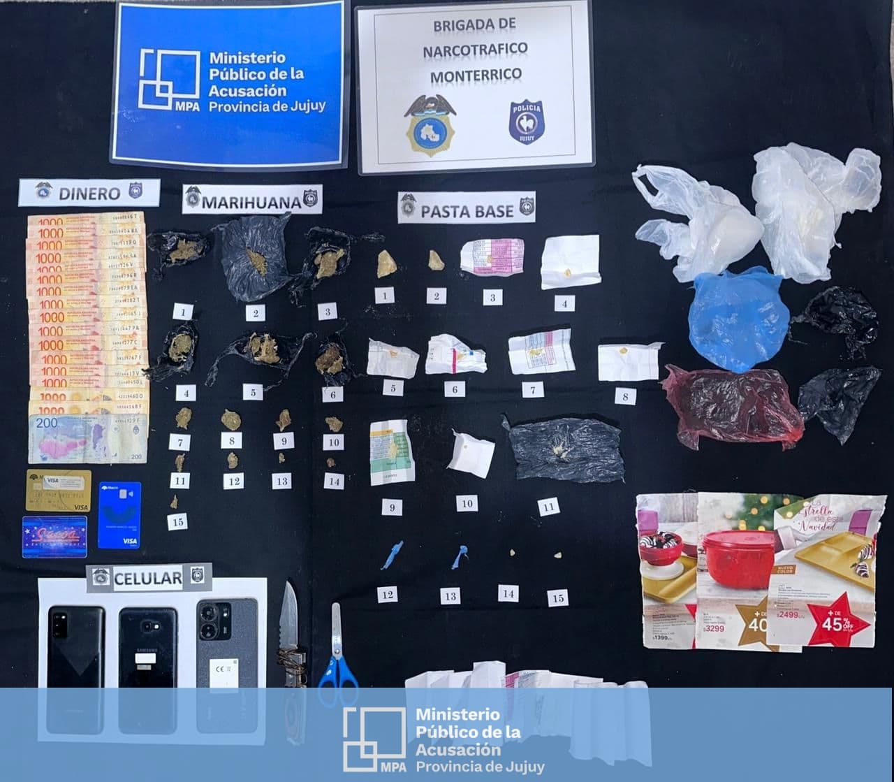 Operativo antidrogas en El Carmen,  secuestraron estupefacientes 